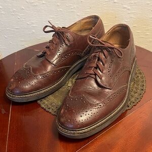 Tommy Hilfiger 90s Classic Brown Leather Brogues Women’s 8.5